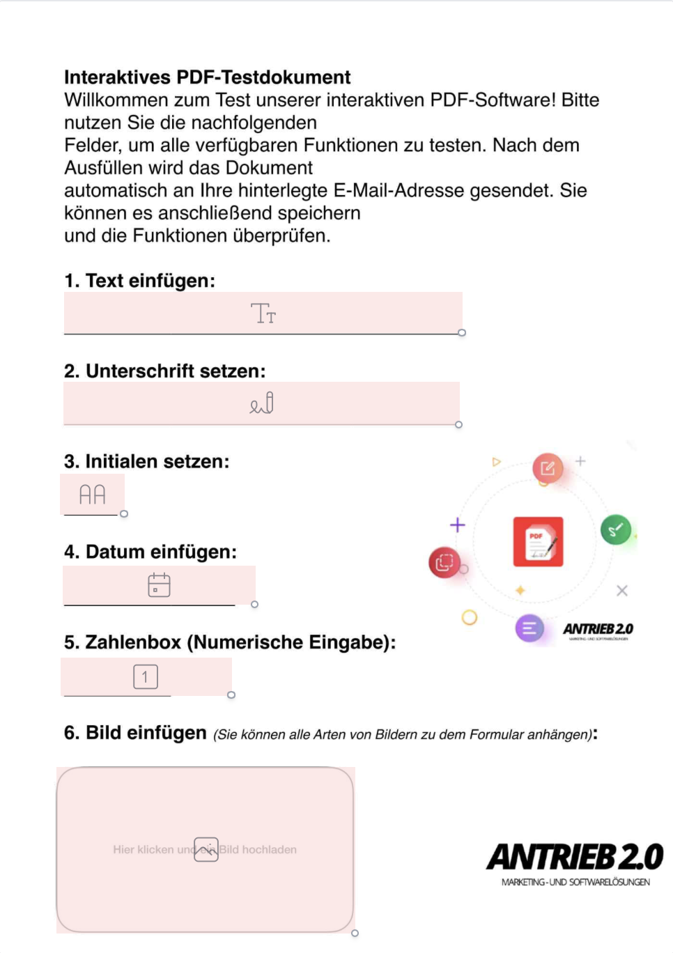 PDF-Form Schritt 1